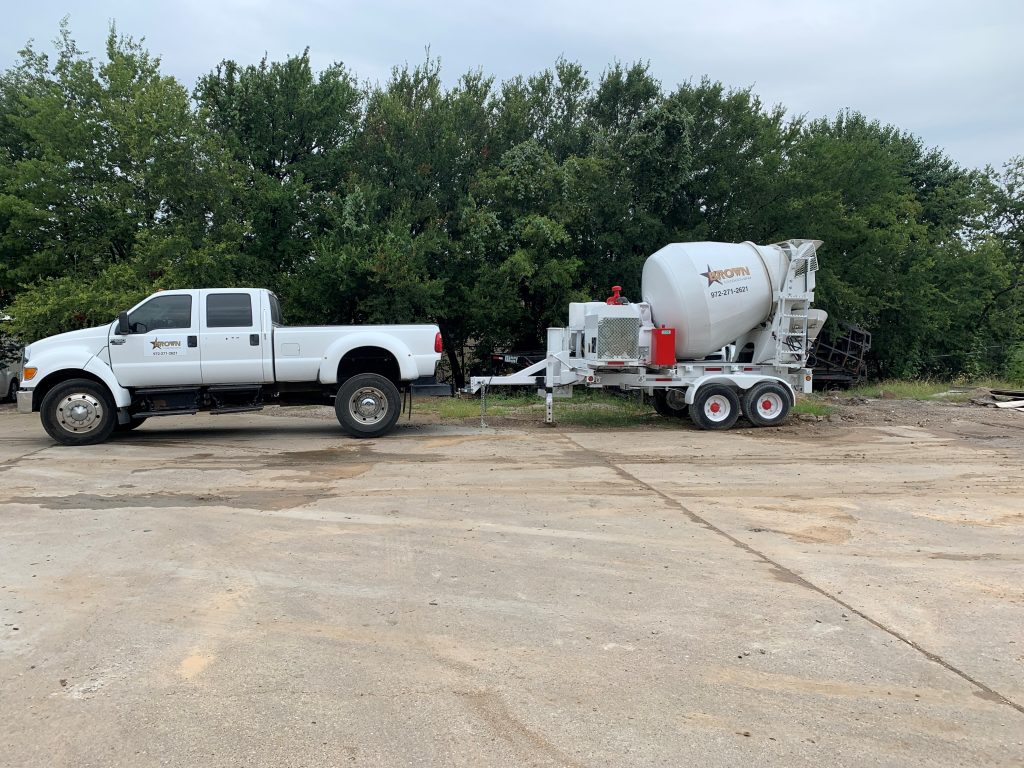 cement truck with cement mixer