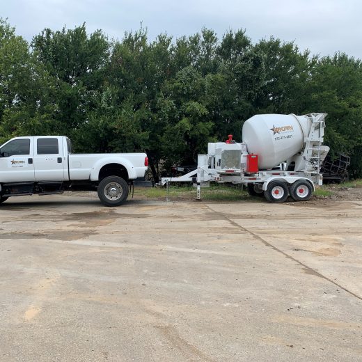 cement truck with cement mixer