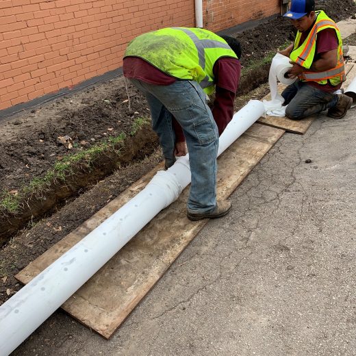 lining drainage pipe in dallas, tx